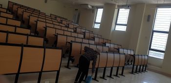 Vệ sinh công nghiệp giảng đường ĐHQGHN